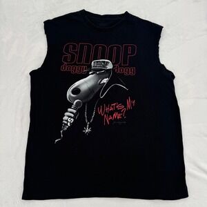 Snoop Doggy Dogg Whats My Name Muscle Tee Tank Joe Cool Graphic Top Black Large